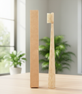Bamboo Toothbrush with Natural Bristles - Tapered Handle